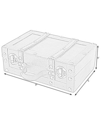 Old Fashioned Small Suitcase with Straps