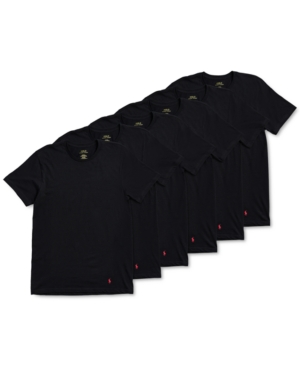 Polo Ralph Lauren Men's 6-Pk Solid Crewneck Undershirts