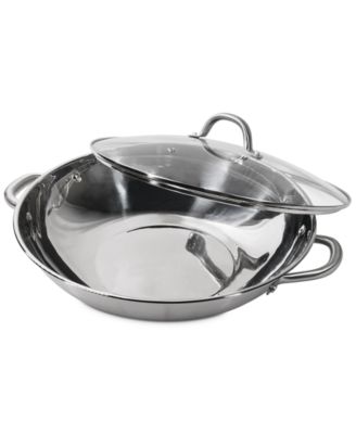 Kitchen Stainless Steel 6.5-Qt. Multipurpose Pan with Glass Lid