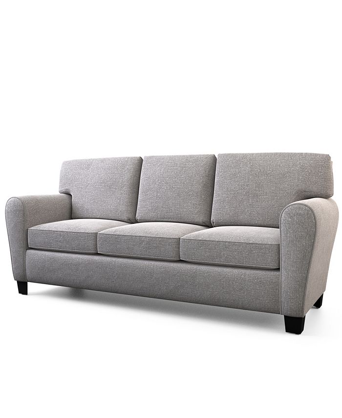 Dream Collection Upholstered Rolled Arm Sofa - Macy's