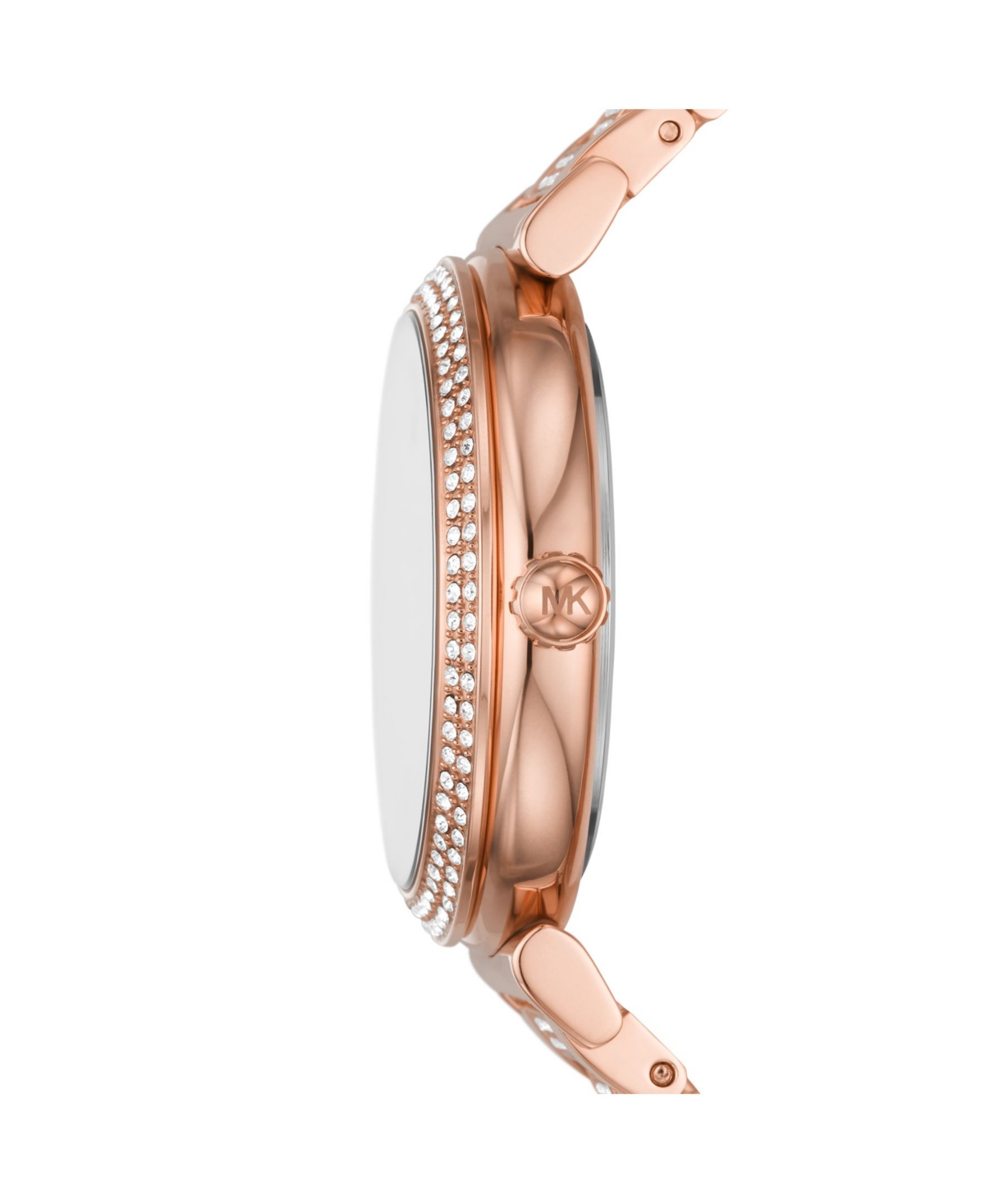 Shop Michael Kors Women's Abbey Rose Gold-tone Stainless Steel Bracelet Watch 36mm