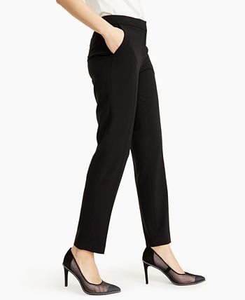 Bar III Women's Pinstripe Straight Ankle Pants, Created for Macy's