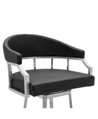 Palmdale Swivel Modern Faux Leather Bar and Counter Stool