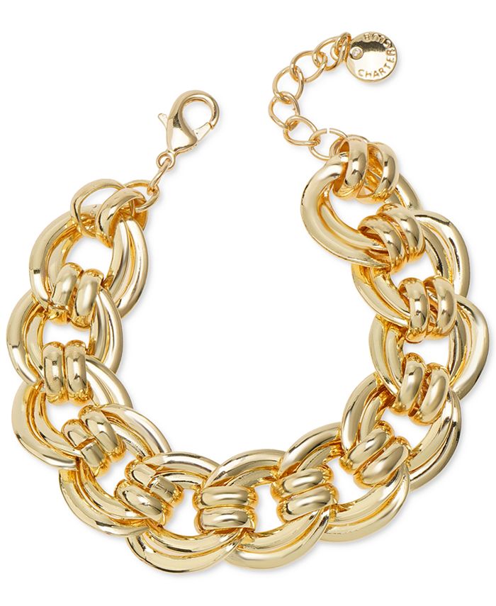 Charter Club Gold-Tone Large Chain Link Bracelet, Created for Macy's ...