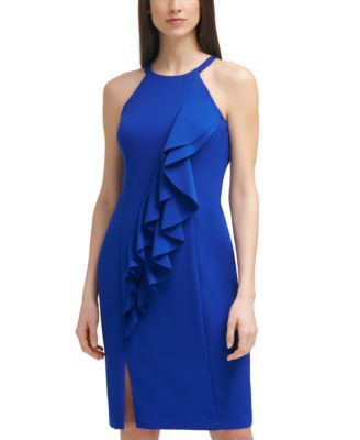 vince camuto halter bodycon dress