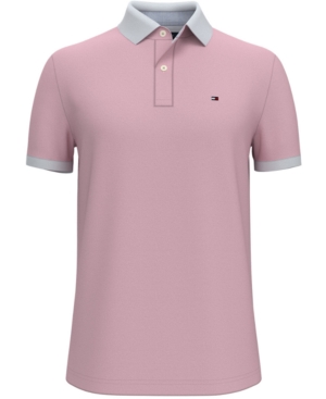 Tommy Hilfiger Men's Custom-Fit Ingrahm Contrast-Collar Polo