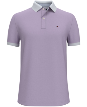 Tommy Hilfiger Men's Custom-Fit Ingrahm Contrast-Collar Polo