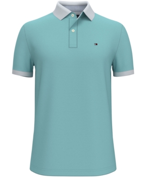Tommy Hilfiger Men's Custom-Fit Ingrahm Contrast-Collar Polo