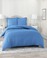 Super Soft Double Brushed Microfiber 3 Pc. Duvet Cover Set, King - Calm Blue