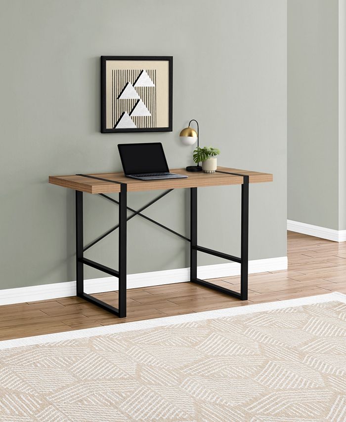 Monarch Specialties Desk with Floating Top and Metal Legs Macy's