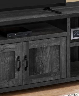 Modern Farmhouse TV Stand with 2 Doors