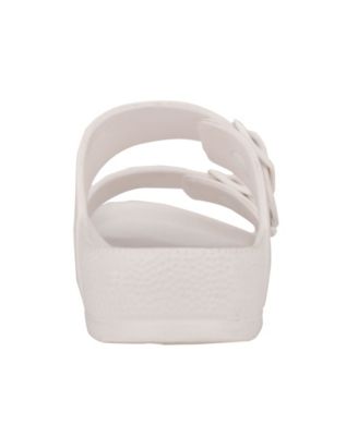  カルバン・クライン Zion Sandals Calvin Klein Jeans Men's Black Zion Double Strap Slide