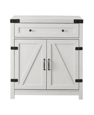 Farmhouse Barn Door Accent Cabinet
