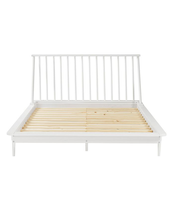 Walker Edison Modern Wood Queen Spindle Bed Macy's