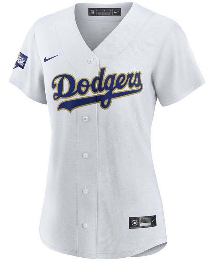 Nike Los Angeles Dodgers Women's Official Gold Replica Player - Jersey ...