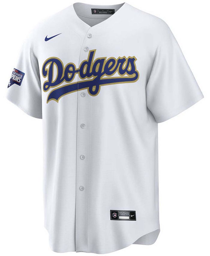Nike Los Angeles Dodgers Men's Official Gold Replica Jersey - Walker ...