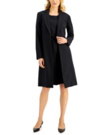macys womens black suits