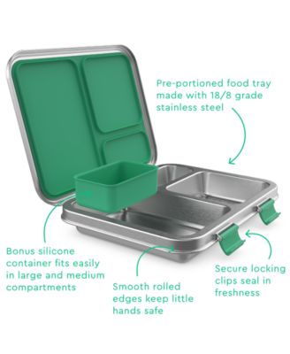 Kids Stainless Steel Leak-Resistant Lunch Box (Blue)