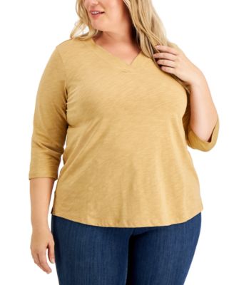 macys plus size shirts