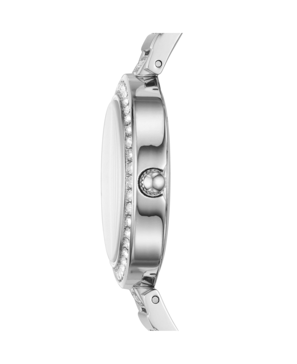 Fossil Women's Karli Three Hand Stainless Steel Silver-Tone Watch 34mm - Silver-Tone