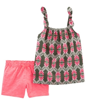 Big Girls Geo Tank and Short 2 Piece Set