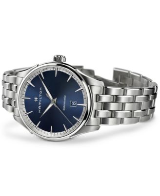 Men's Swiss Automatic Jazzmaster Stainless Steel Bracelet Watch 40mm