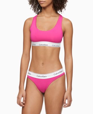 calvin klein modern cotton bralette pink