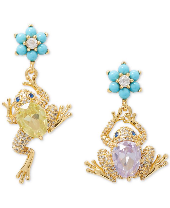 kate spade new york NATURE WALK FROG DROP EARRINGS Macy's