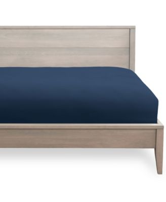 Shop Bare Home Fitted Bottom Sheet In Navy