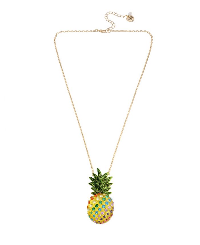 Betsey johnson outlet pineapple necklace