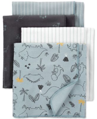 Carter's - Baby Boys 4-Pk. Cotton Receiving Blankets