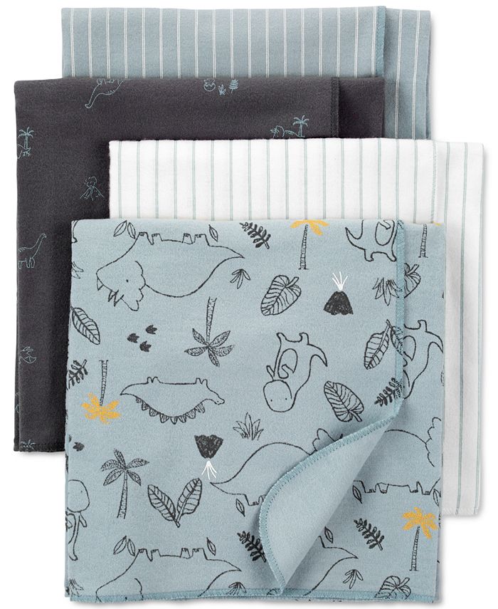 Carter s Baby Boys 4 Pk. Cotton Receiving Blankets Macy s