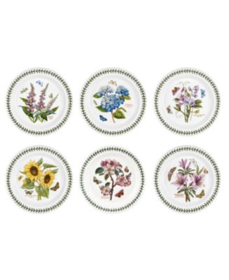 Portmeirion Botanic Garden Assorted Dinner Plates, Set of 6 - Macy's