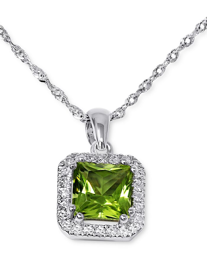 Macy's peridot shop jewelry