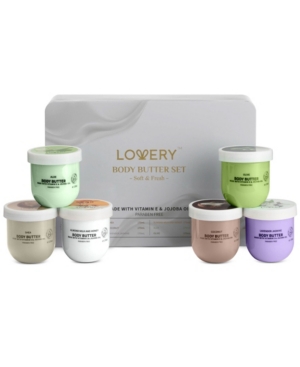 Lovery Whipped Body Butter Gift Set, 6 Piece
