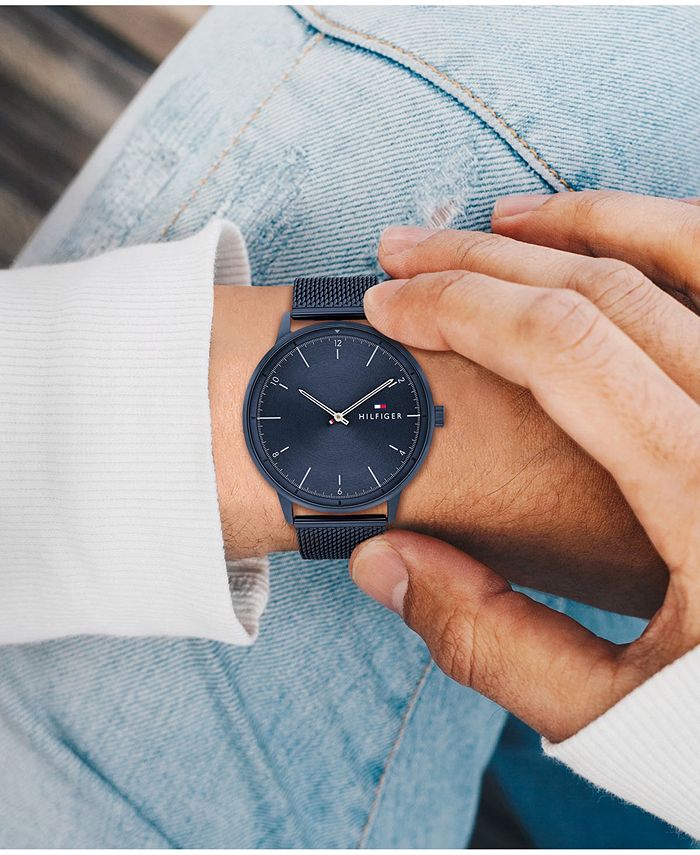 tommy hilfiger men's mesh watch