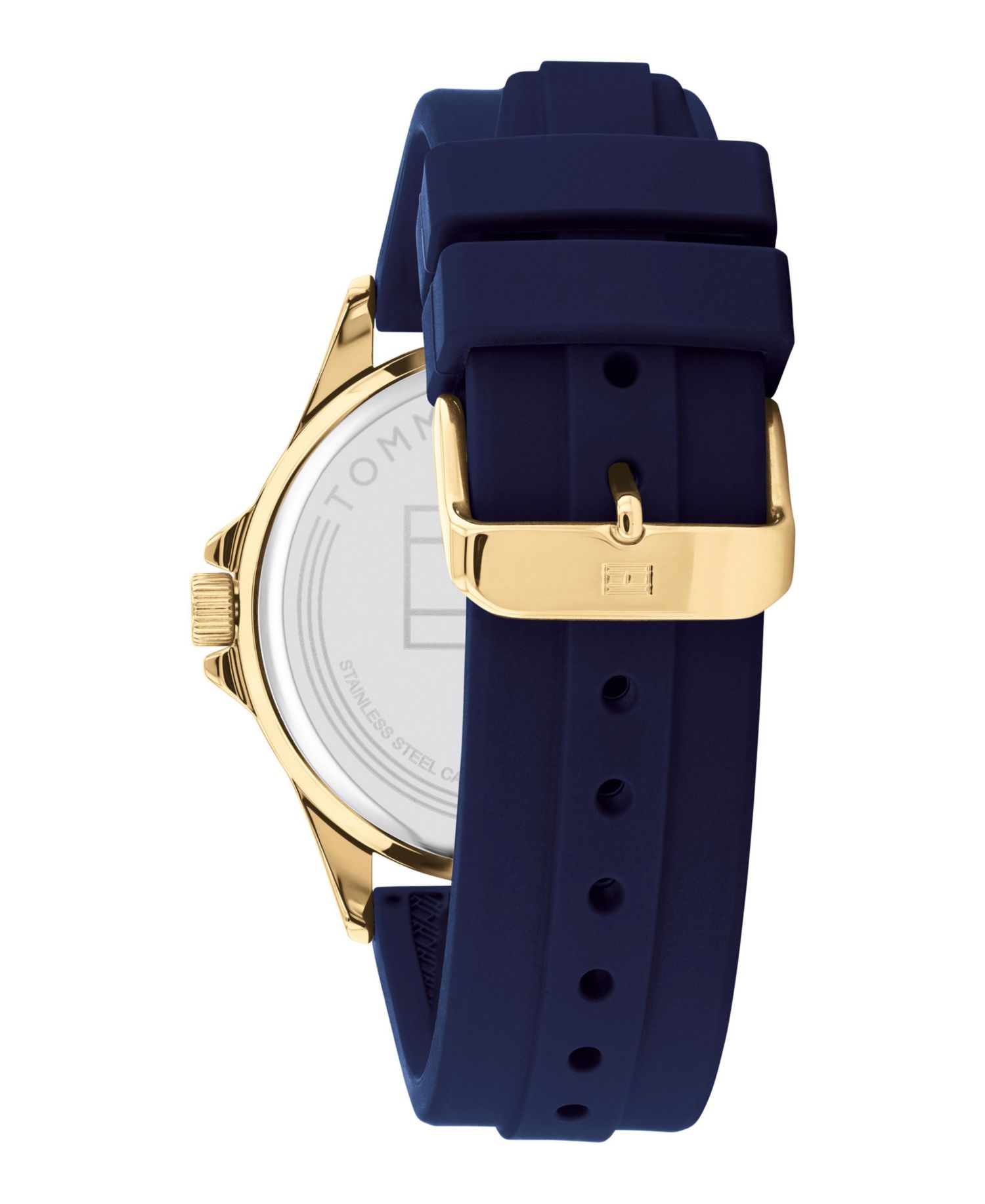 Men's Blue Silicone Strap Watch 44mm