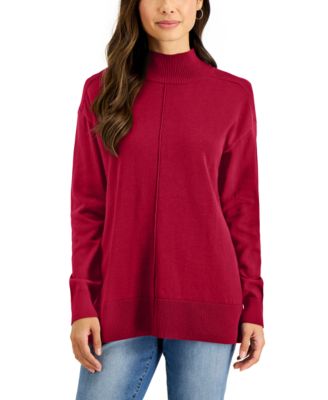 Cotton Mock-Neck Sweater, Created for Macy's