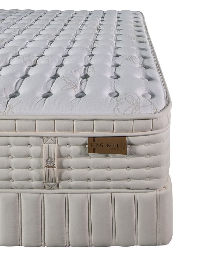 King Koil Natural Zuma 14.5" Firm Euro Top Mattress Set Queen, Created