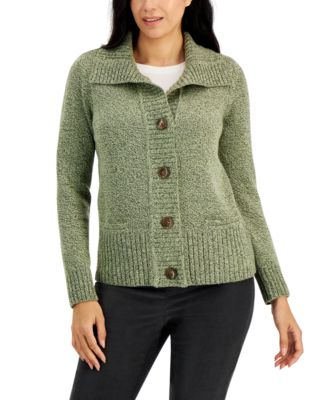 Karen Scott Button-front Cardigan 
