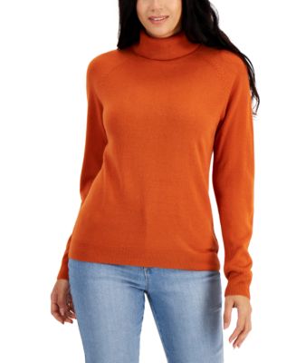 Macy's Karen Scott NWT soft Lux Mock merlot sweater sz M