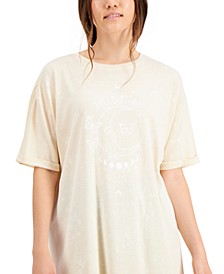 Juniors' Celestial Butterfly Graphic T-Shirt Dress