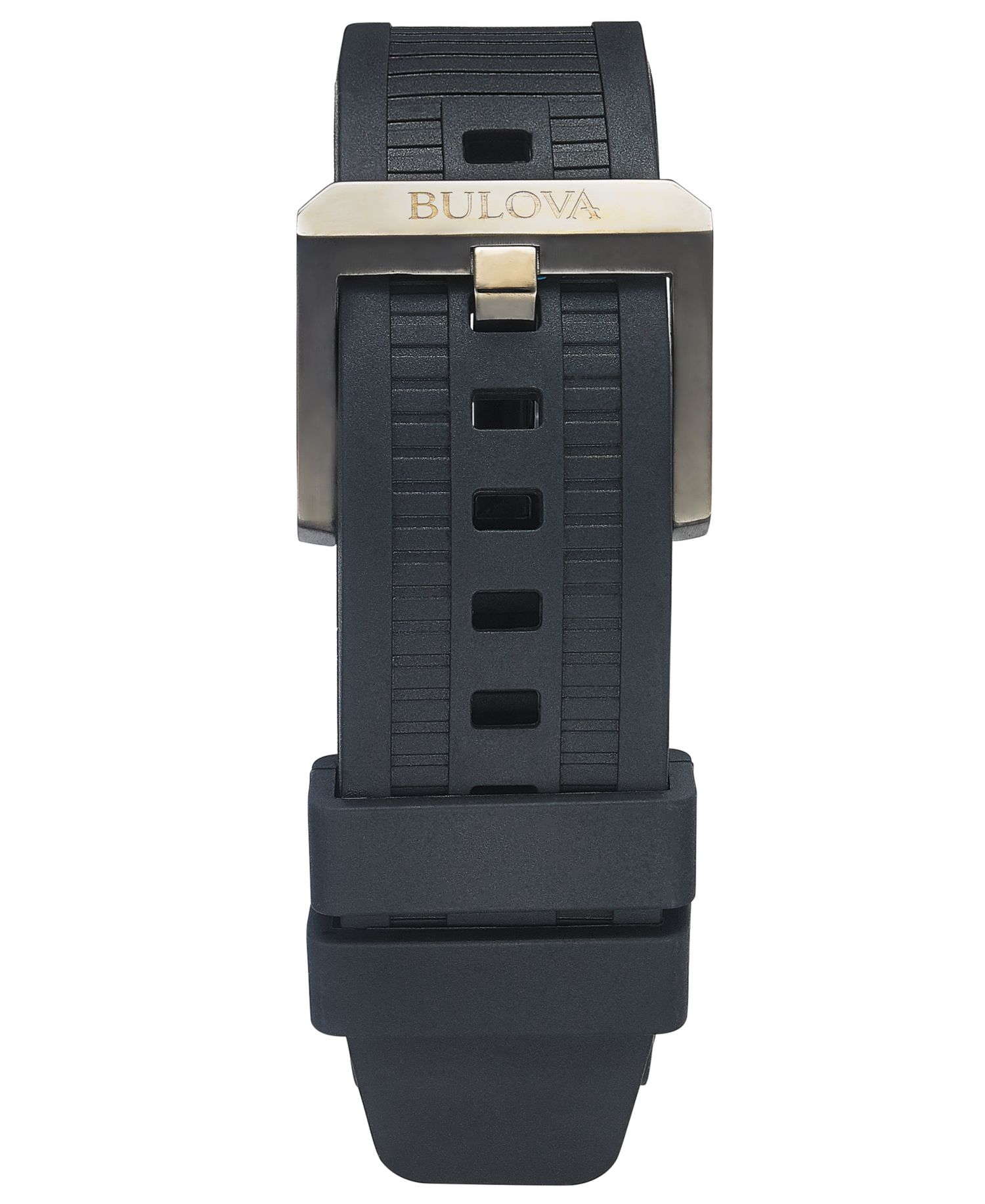Men's Precisionist X Black EPDM Rubber Strap Watch 44.5mm