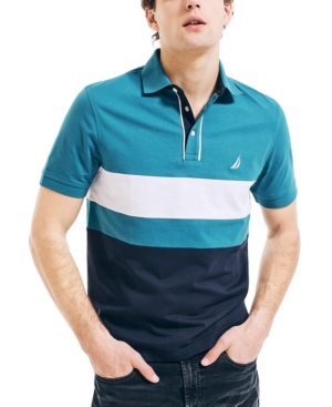Nautica Men's Classic-Fit Colorblocked Heritage Polo Shirt