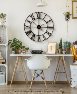 Large Decorative Analog Wall Clock