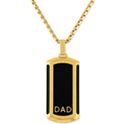 Macy's 22" Men's Dad Dog Pendant Necklace