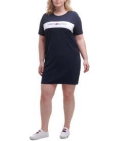 Plus Size Logo-Print T-Shirt Dress