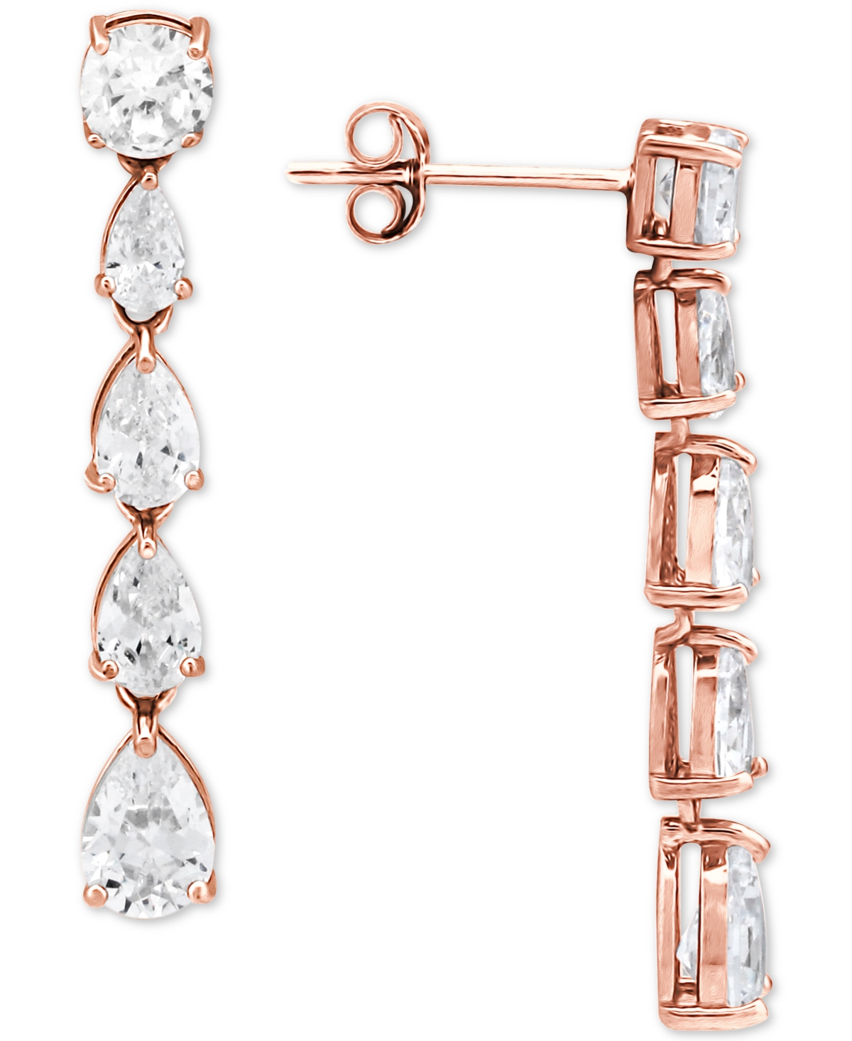 Giani Bernini Cubic Zirconia Drop Earrings in Sterling Silver, Created for Macy's