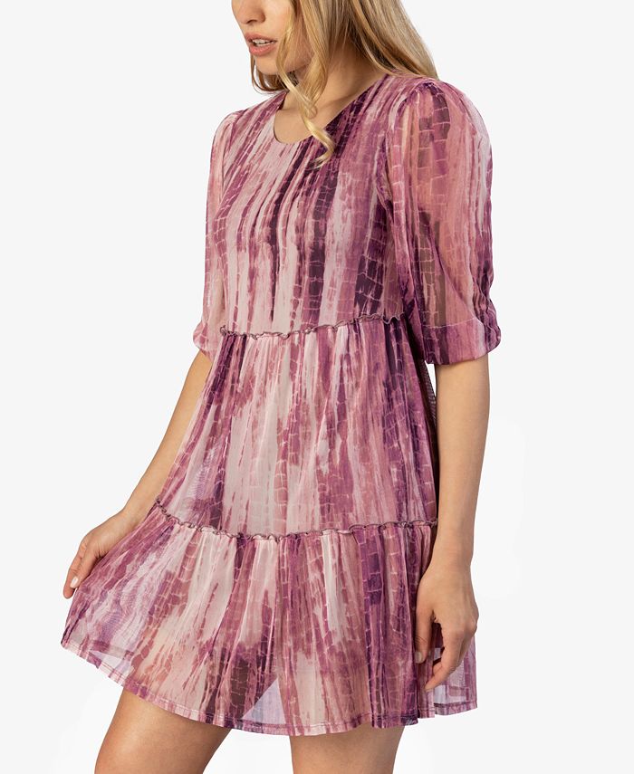 Speechless Juniors' TieDyed Mesh Dress Macy's