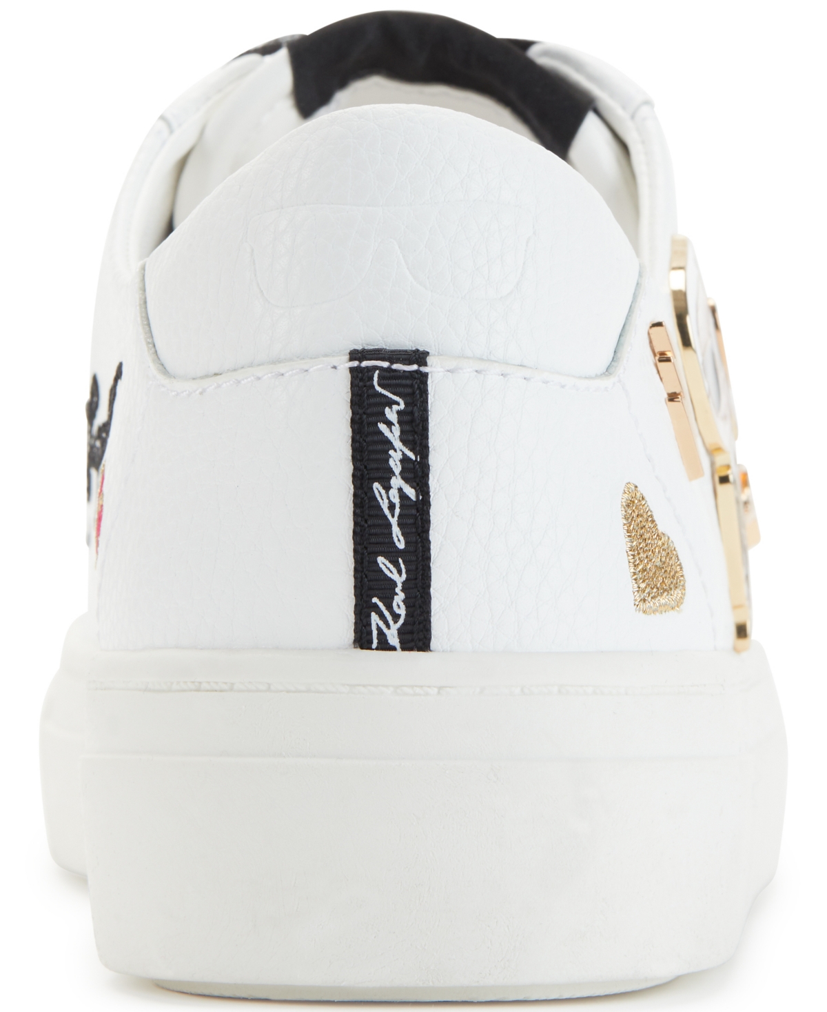 Shop Karl Lagerfeld Women's Cate Pins Lace-up Sneakers In White